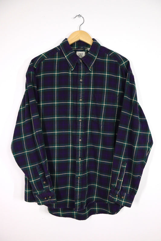 Vintage Gap Plaid Button-Down