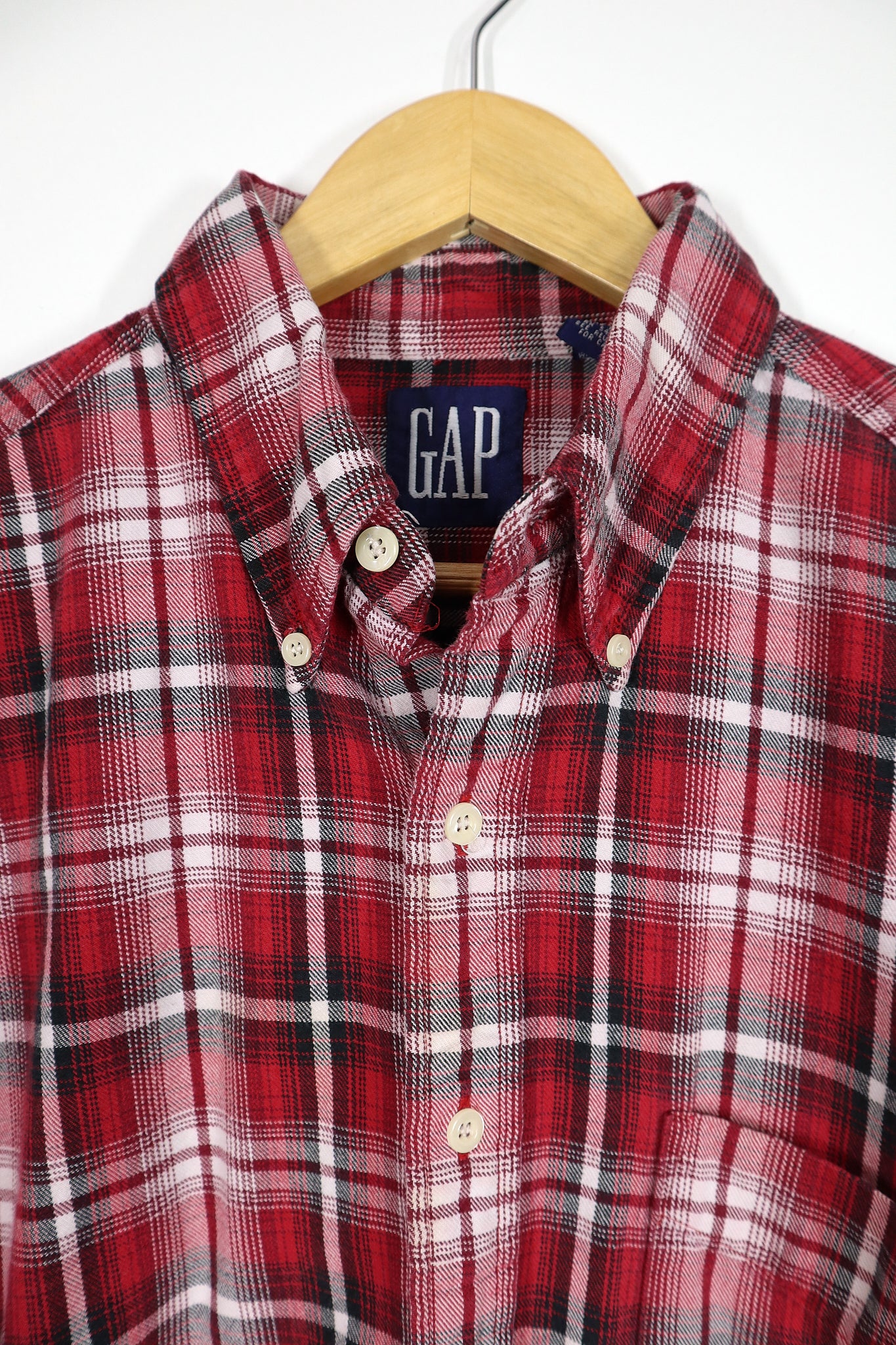 Vintage Gap Red Plaid Button-Down