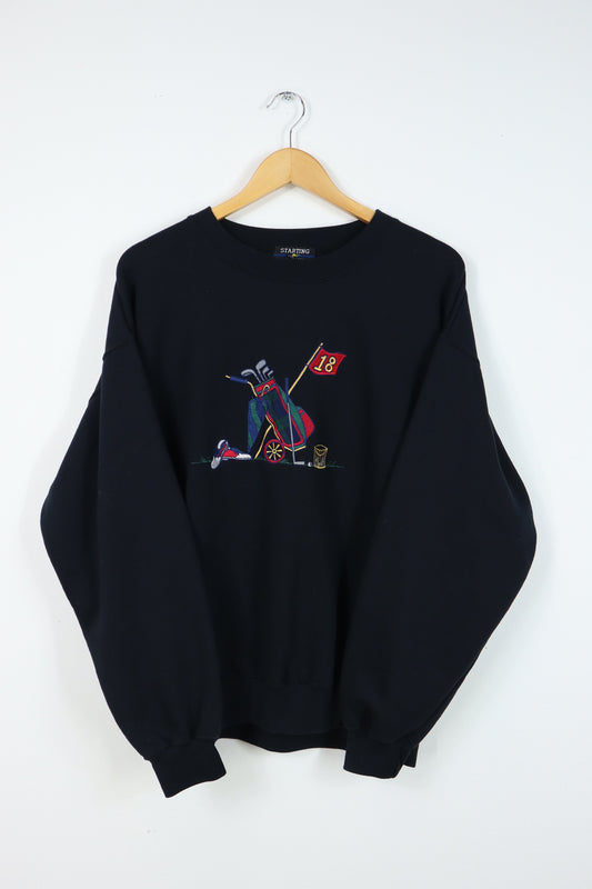 Vintage Embroidered Golf Crewneck