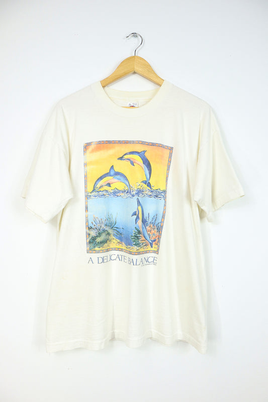 Vintage A Delicate Balance Dolphin Tee