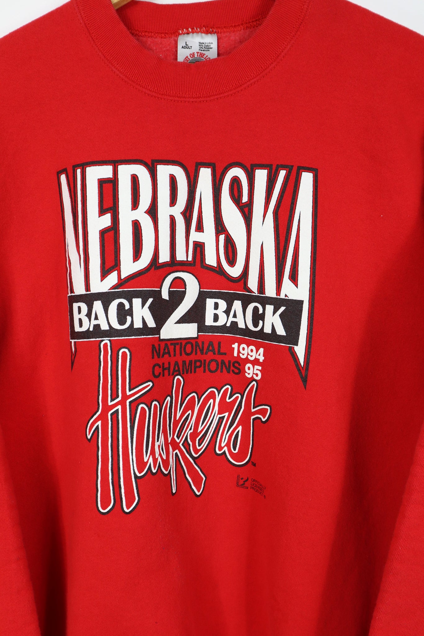 Vintage Nebraska Back to Back National Champions Crewneck