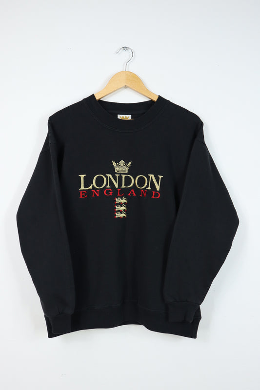 Vintage Embroidered London England Crewneck