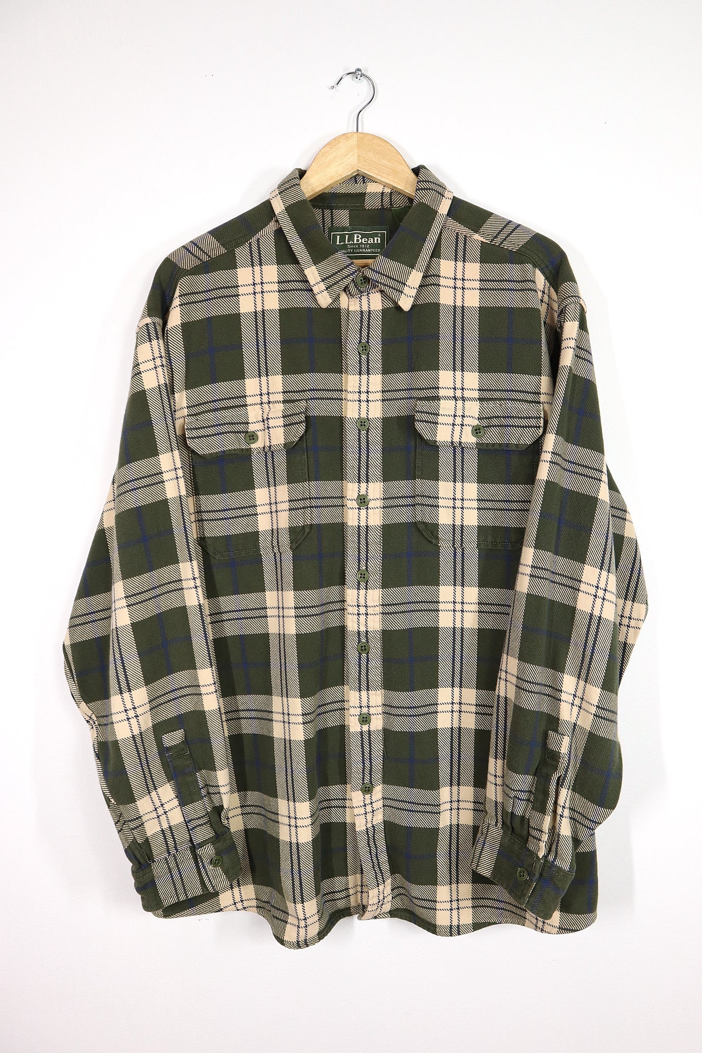 Vintage L.L. Bean Plaid Heavyweight Button-Down