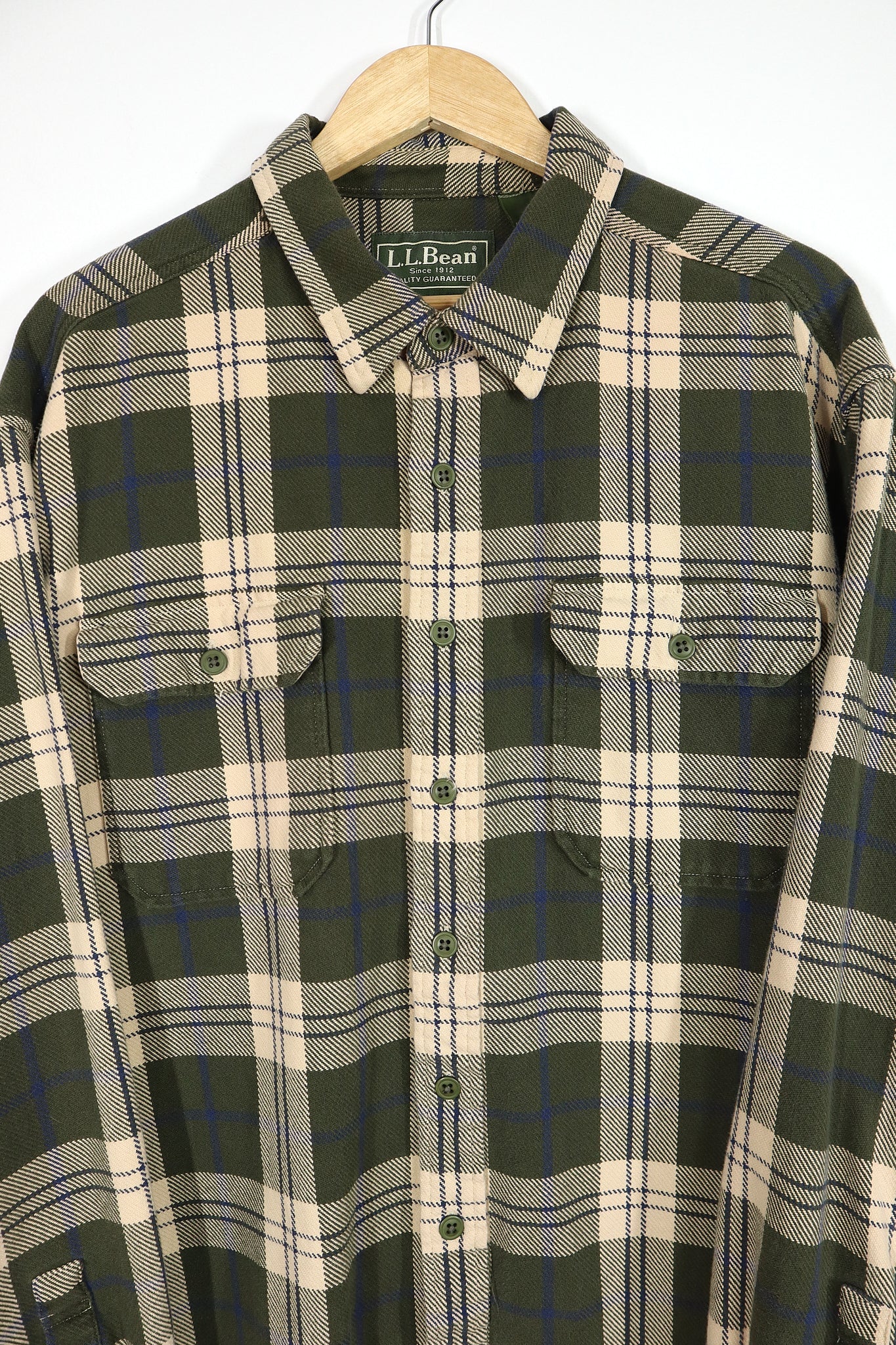 Vintage L.L. Bean Plaid Heavyweight Button-Down