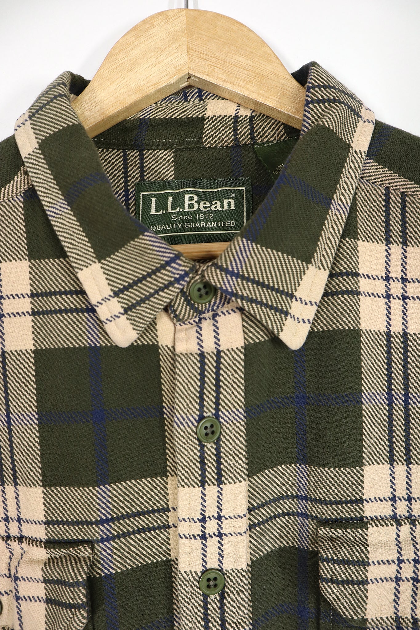 Vintage L.L. Bean Plaid Heavyweight Button-Down