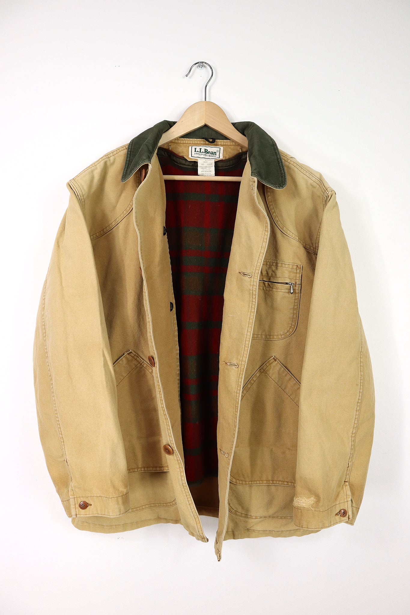 Vintage L.L. Bean Flannel Lined Field Jacket