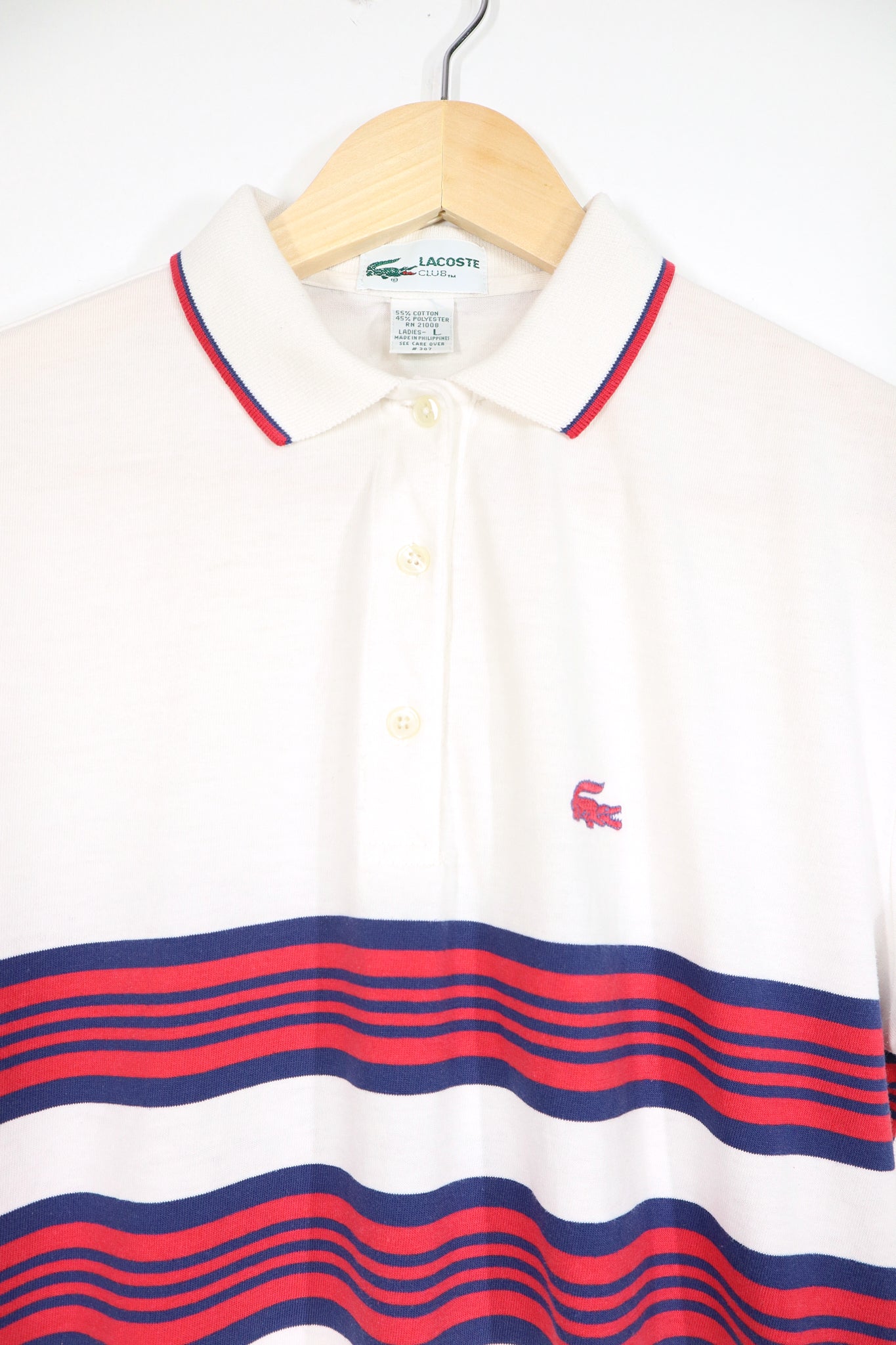 Vintage Striped Lacoste Polo