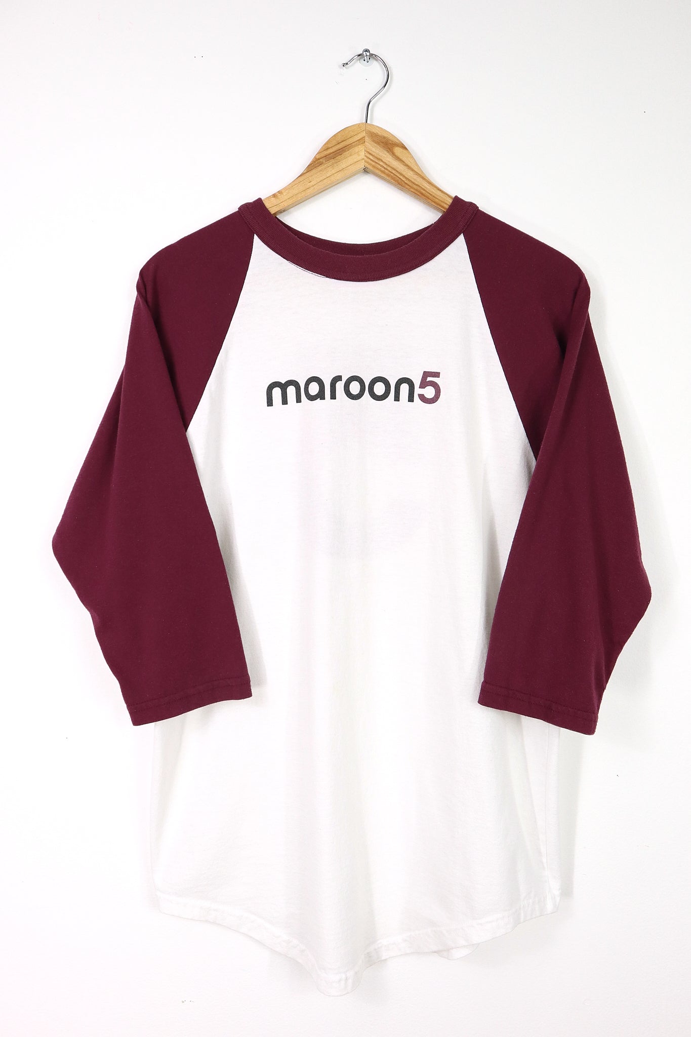 Vintage Maroon 5 3/4 Quarter Sleeve Tee