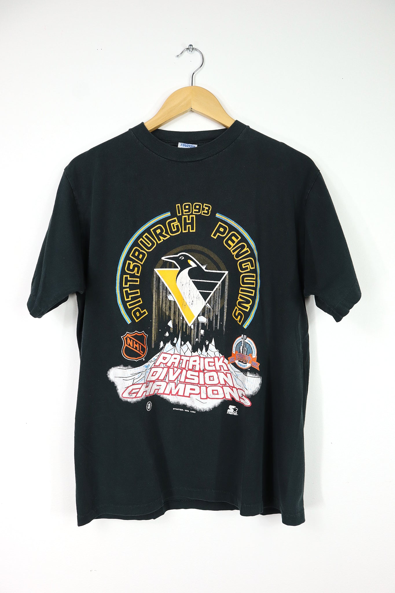 Vintage 1993 Pittsburgh Penguins Division Champions Tee