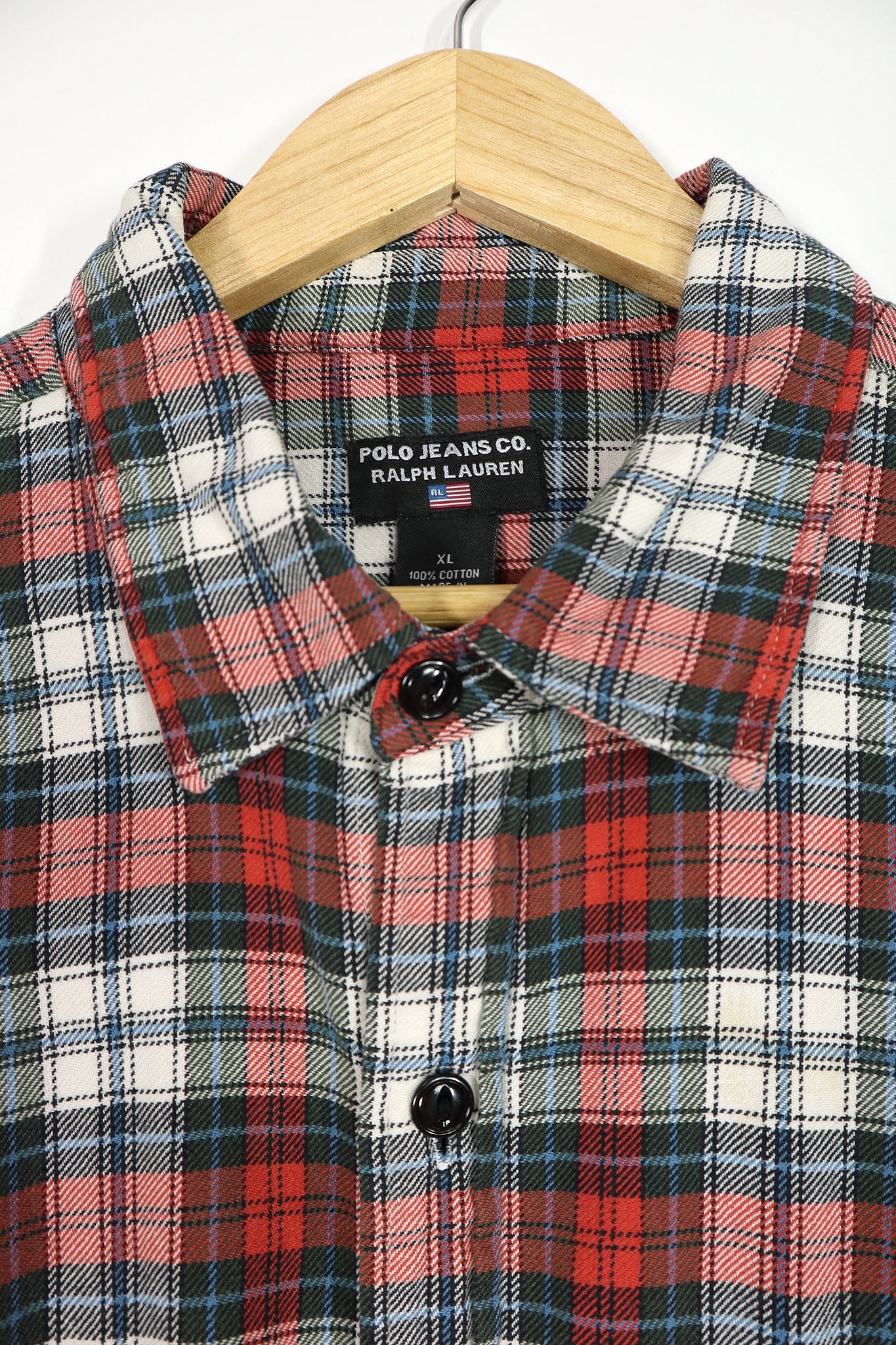 Vintage Ralph Lauren Red Plaid Button-Down