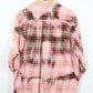 Vintage Plaid Bleached Flannel Button-Down 01