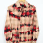 Vintage Red Bleach Flannel Button-Down 04