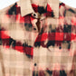 Vintage Red Bleach Flannel Button-Down 04