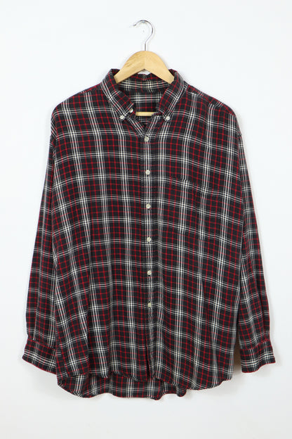 Vintage Black Button-Down Shirt