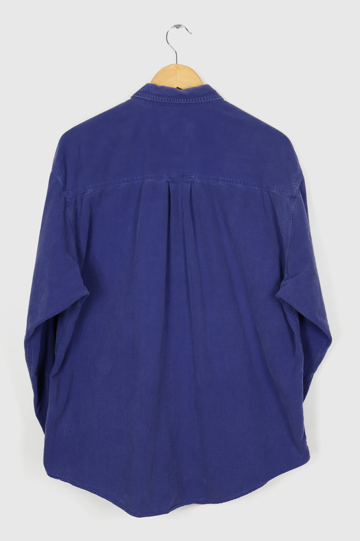 Vintage Eddie Bauer Blue Flannel Button-Down Shirt