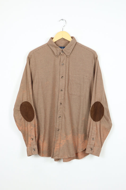 Vintage Ralph Lauren Bleached Houdstooth Button-Down Shirt