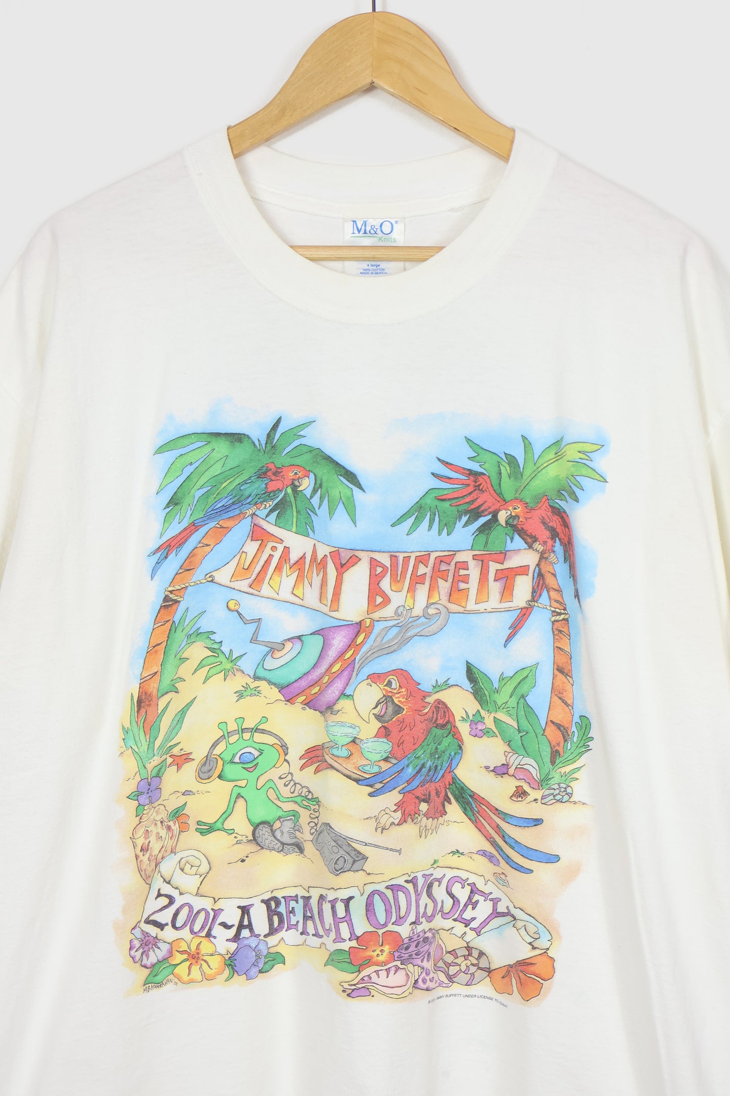 Vintage Jimmy Buffett 2001 A Beach Odyssey Tee