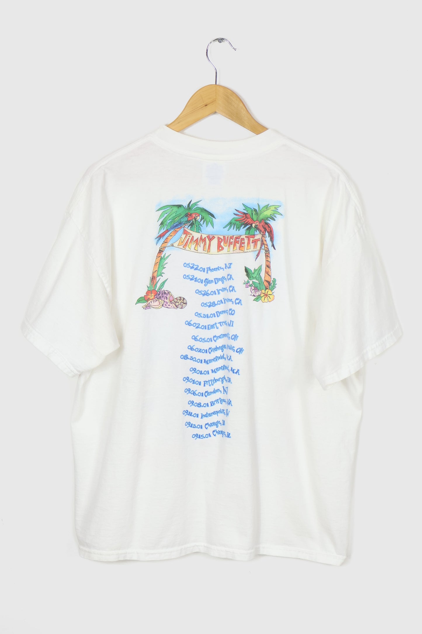 Vintage Jimmy Buffett 2001 A Beach Odyssey Tee