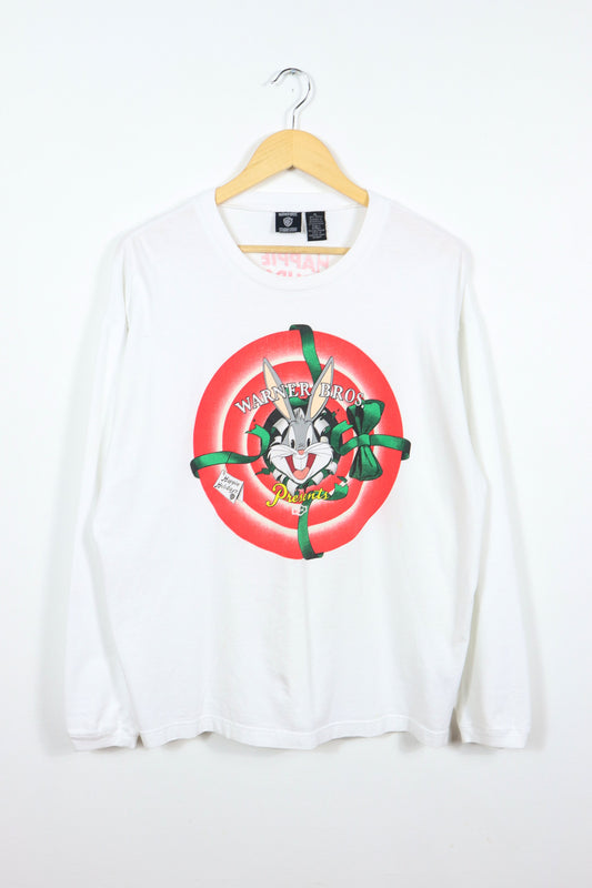 Vintage Bugs Bunny Happie Holidays Long Sleeve Tee