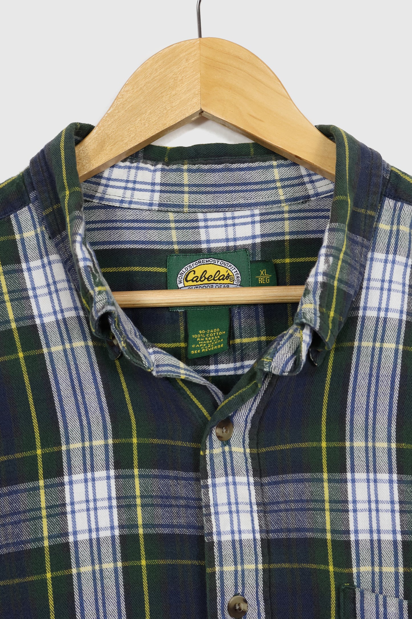 Vintage Plaid Button-Down Shirt