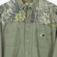 Vintage Frayed Camo Button-Down Shirt