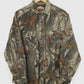 Vintage Faded Real Tree Camo Flannel Button-Down Shirt