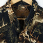 Vintage Buck Pattern Button-Down Shirt