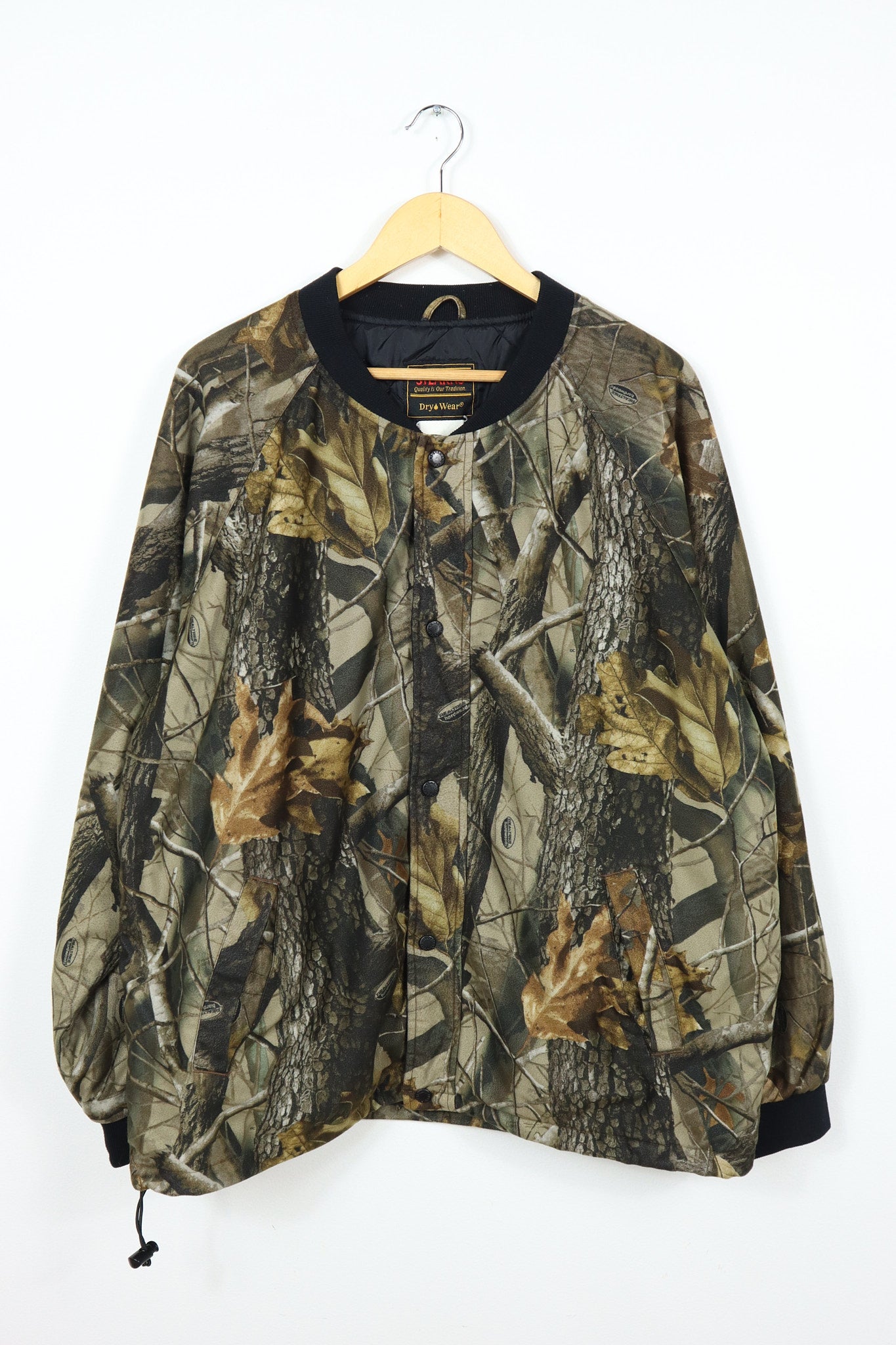 Vintage Camo Snap Button Jacket