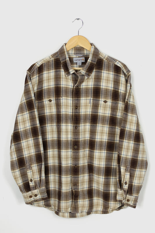 Vintage Carhartt Plaid Button-Down Shirt