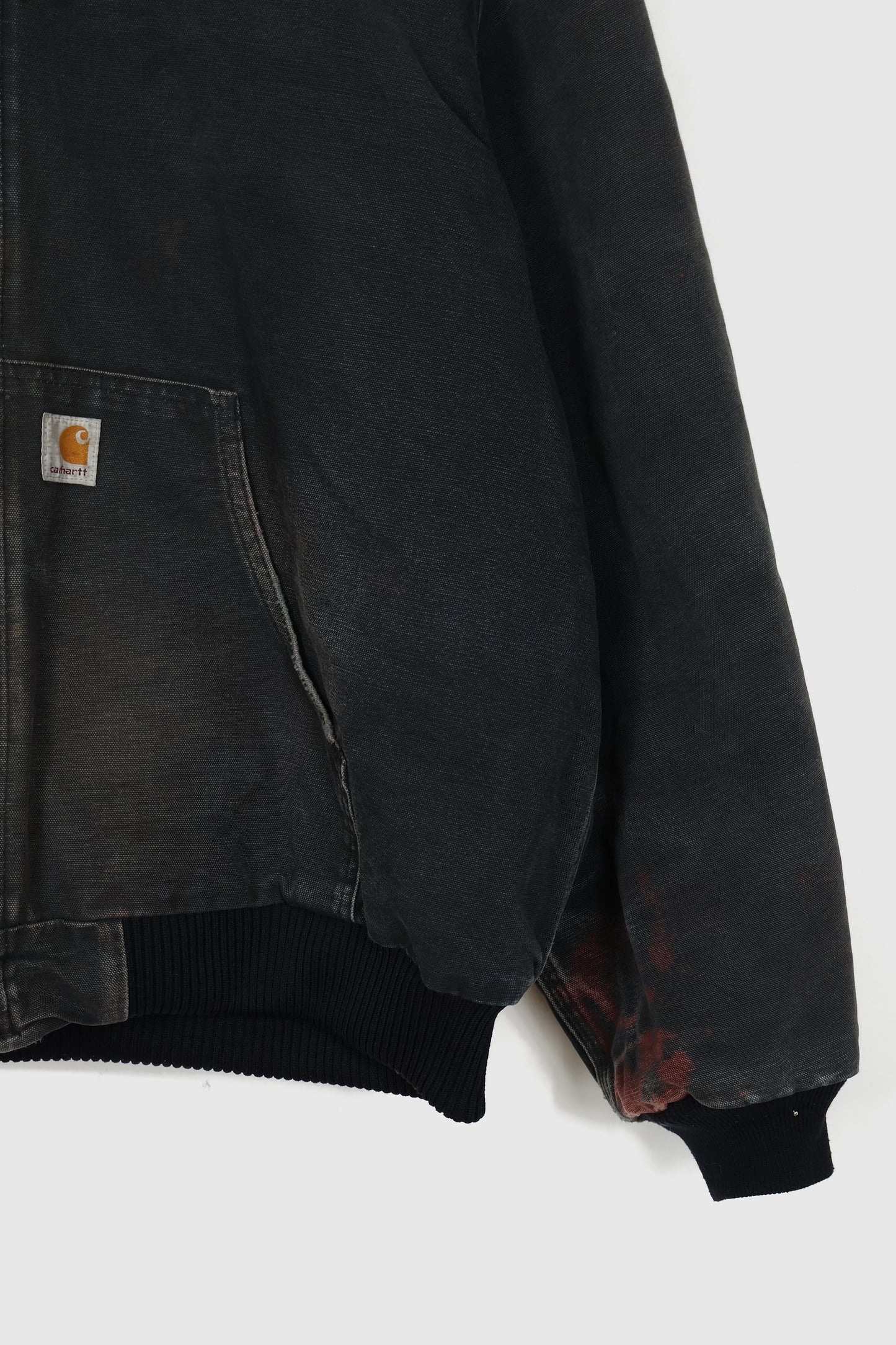 Vintage Distressed Carhartt Full Zip Hooded Jacket