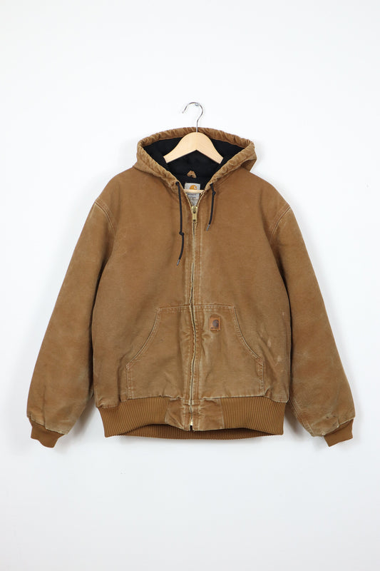 Vintage Carhartt Brown Hooded Jacket