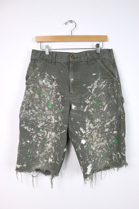 Vintage Carhartt Paint Splattered Shorts