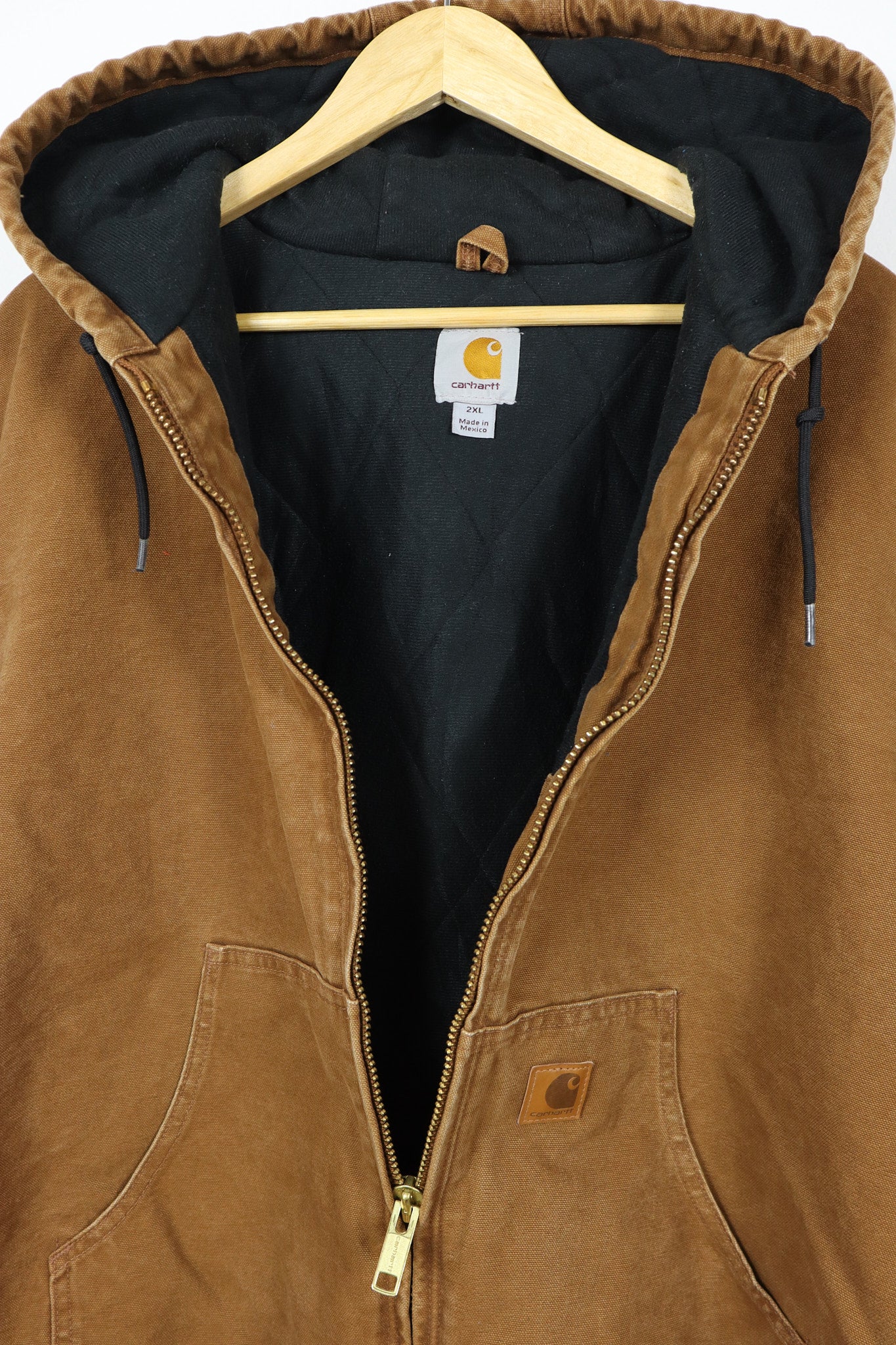 Vintage Carhartt Brown Hooded Jacket
