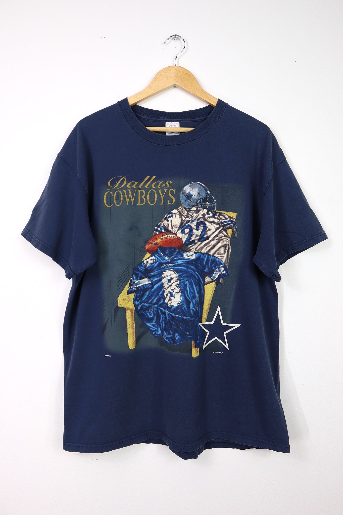 Vintage Dallas Cowboys Emmitt Smith & Troy Aikman Tee