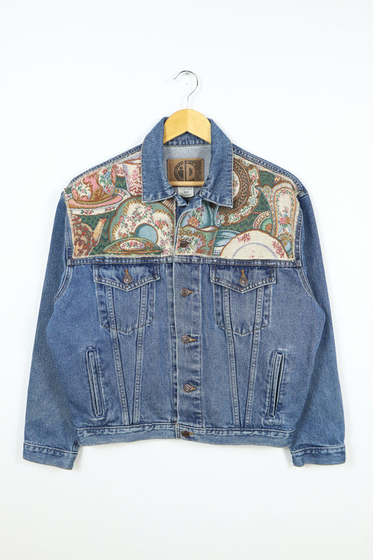 Vintage Tapestry Jean Jacket