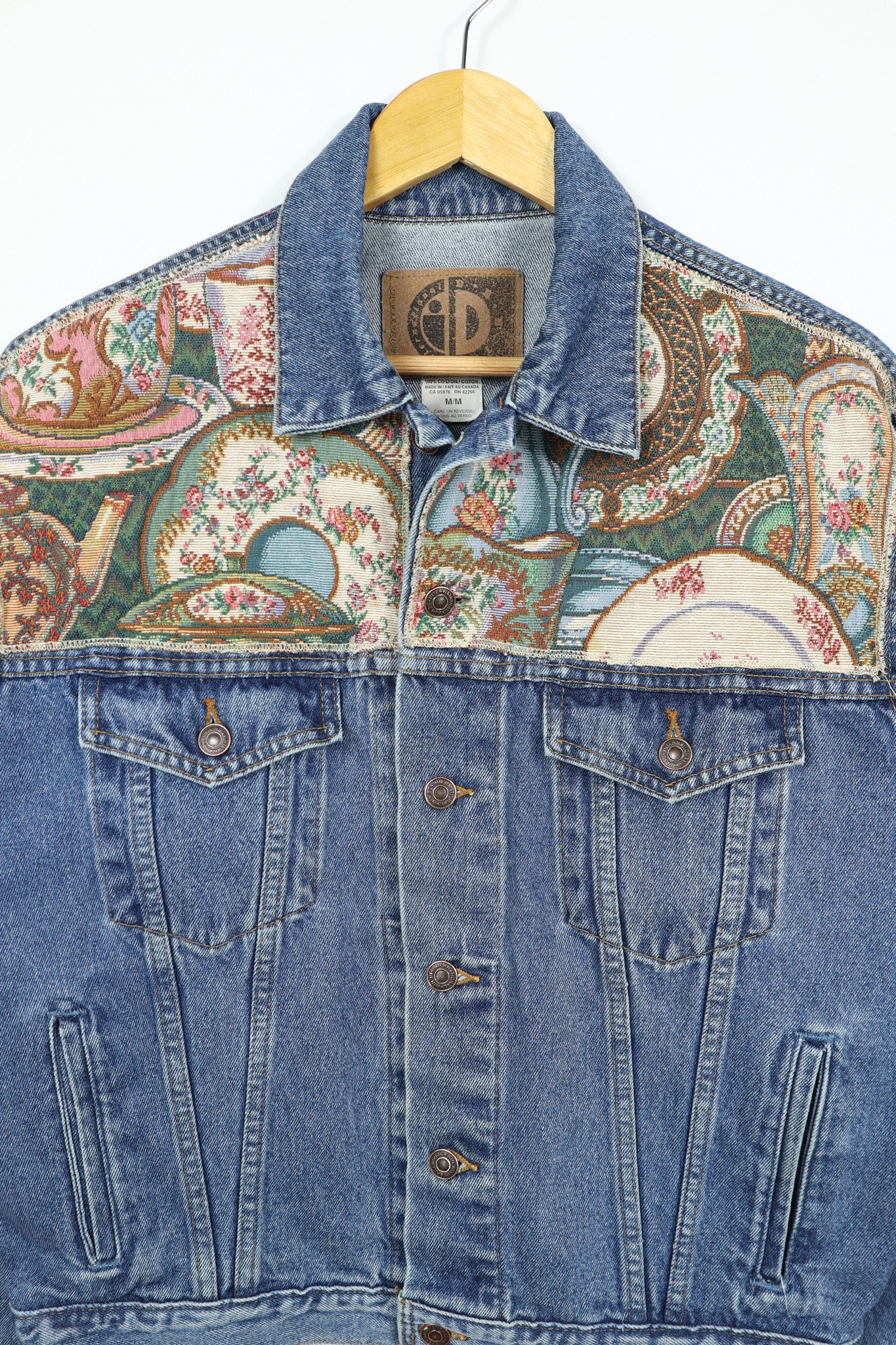 Vintage Tapestry Jean Jacket