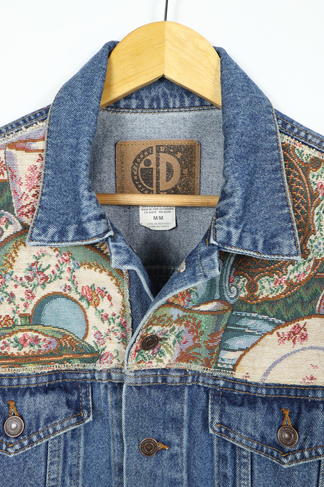 Vintage Tapestry Jean Jacket