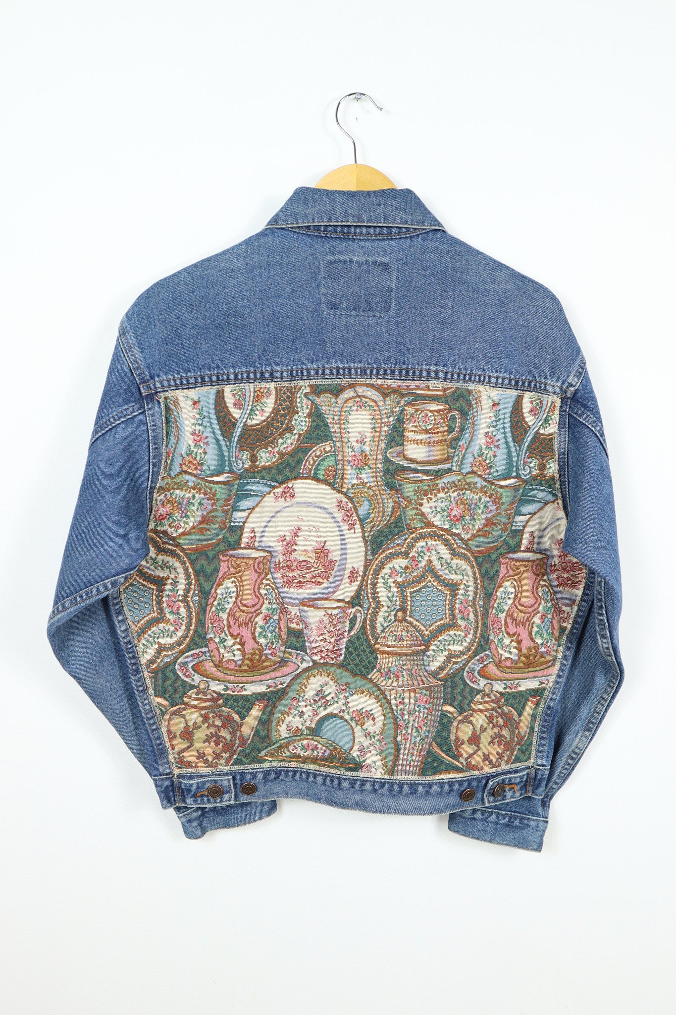 Vintage Tapestry Jean Jacket