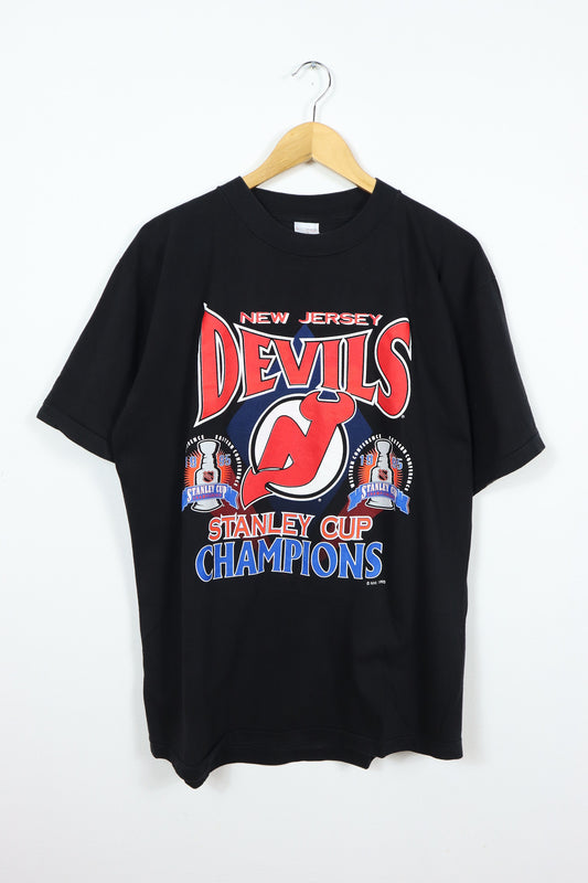 Vintage 1995 New Jersey Devils Stanley Cup Champions Tee