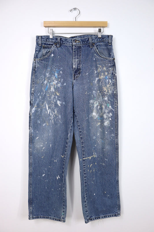 Vintage Paint Splattered Dickies Jeans - Relaxed Fit