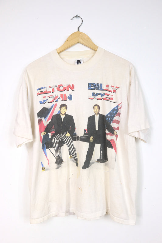 Vintage Elton John & Billy Joel Concert Tee