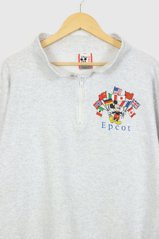 Vintage Disney Epcot Quarter Zip Sweatshirt