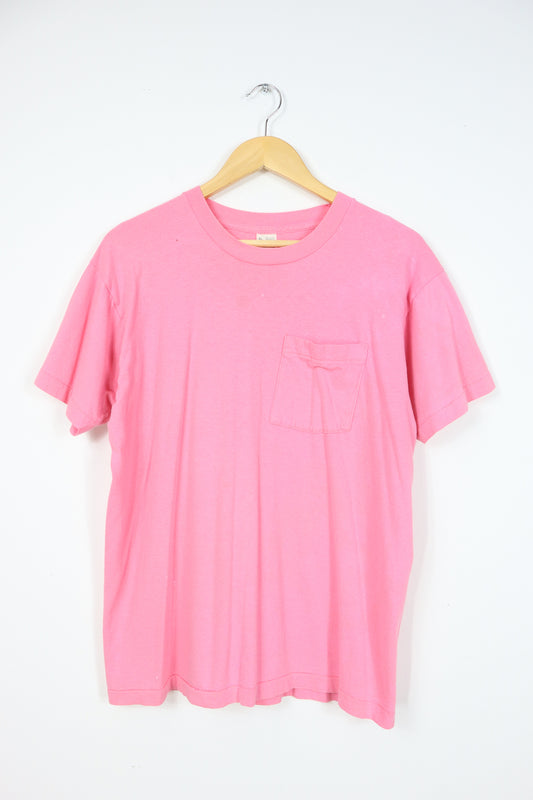 Vintage Solid Pink Tee