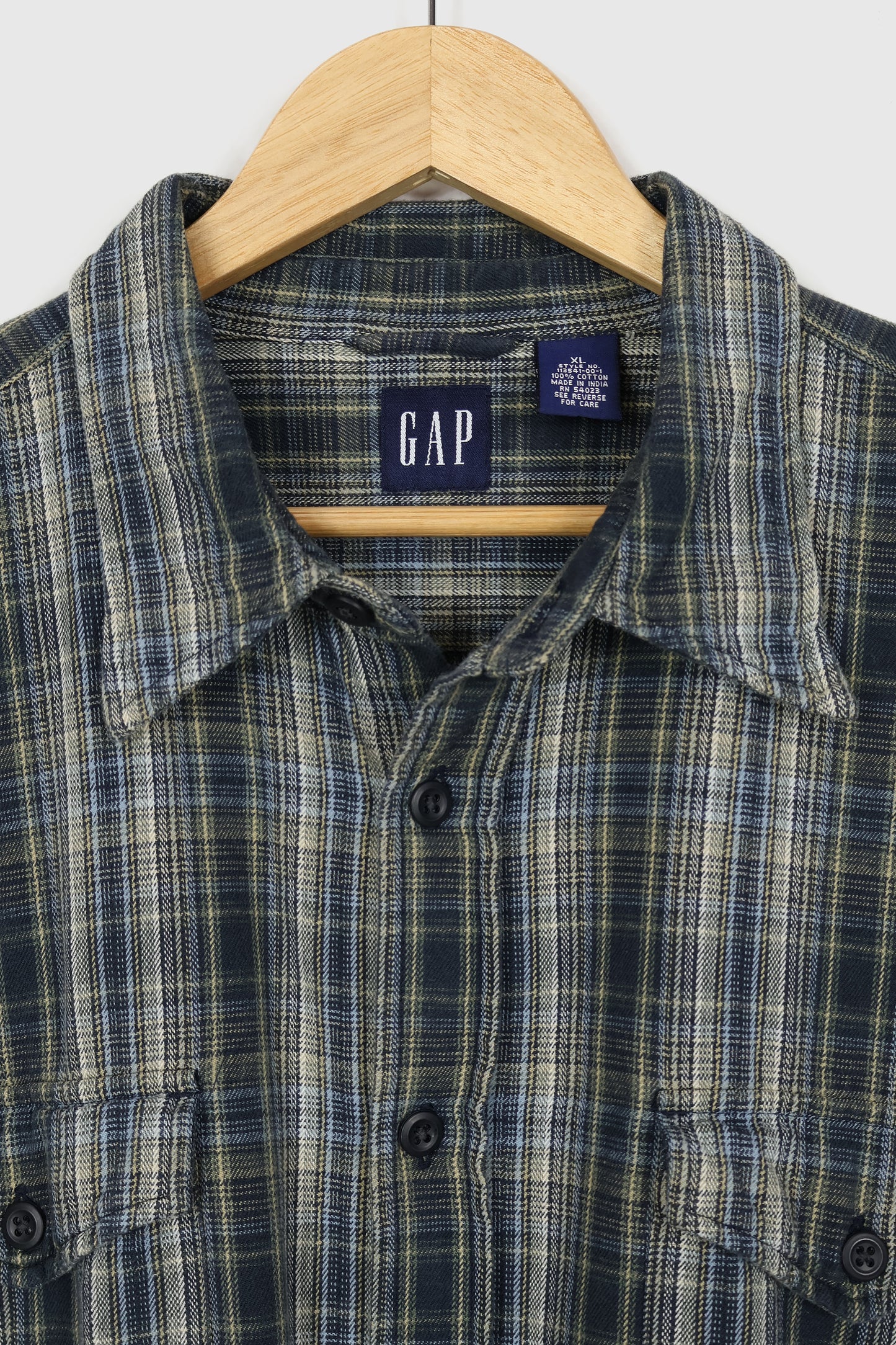 Vintage 90s GAP Plaid Button-Down Shirt