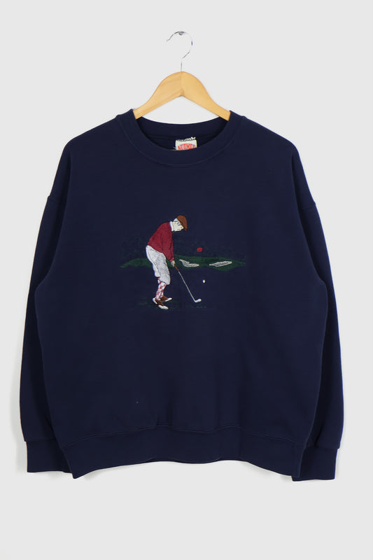 Vintage Embroidered Golf Crewneck