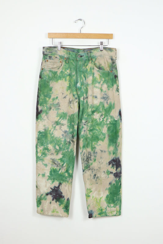 Vintage Reworked Levi's Camo Dyed Loose Fit Jean 01