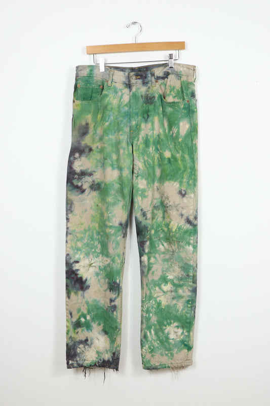 Vintage Reworked Levi's Camo Dyed Loose Fit Jean 02