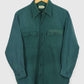 Vintage L.L. Bean Mended Flannel Button-Down Shirt