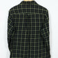 Vintage Black Plaid Button-Down Shirt
