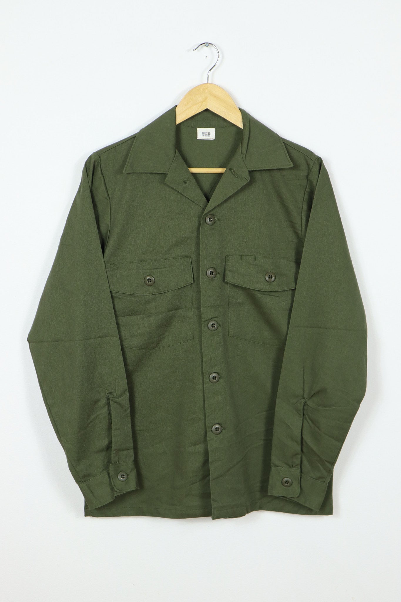 Vintage Green Button-Down Shirt